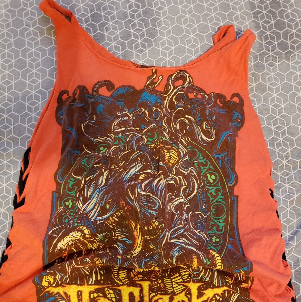 Handmade black dahlia murder women's tank top